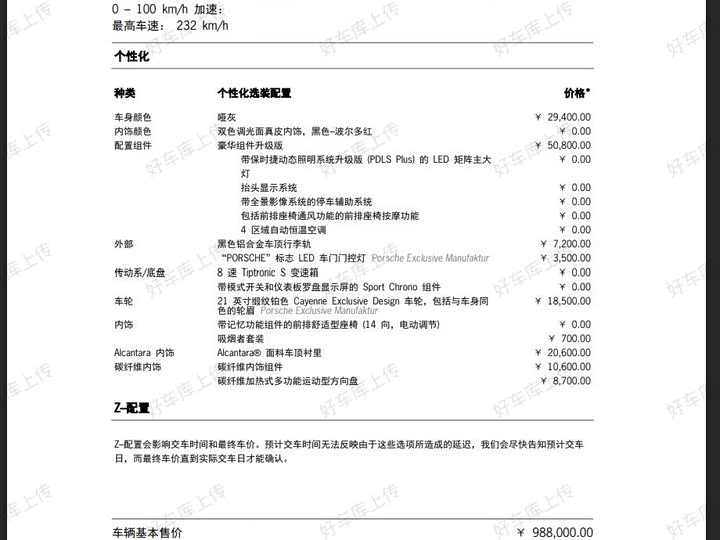 Porsche Cayenne Hybrid 2023 2023款 Cayenne E-Hybrid 2.0T 铂金版