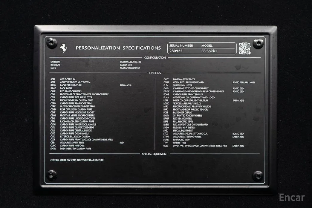 Ferrari F8 2019 3.9 V8