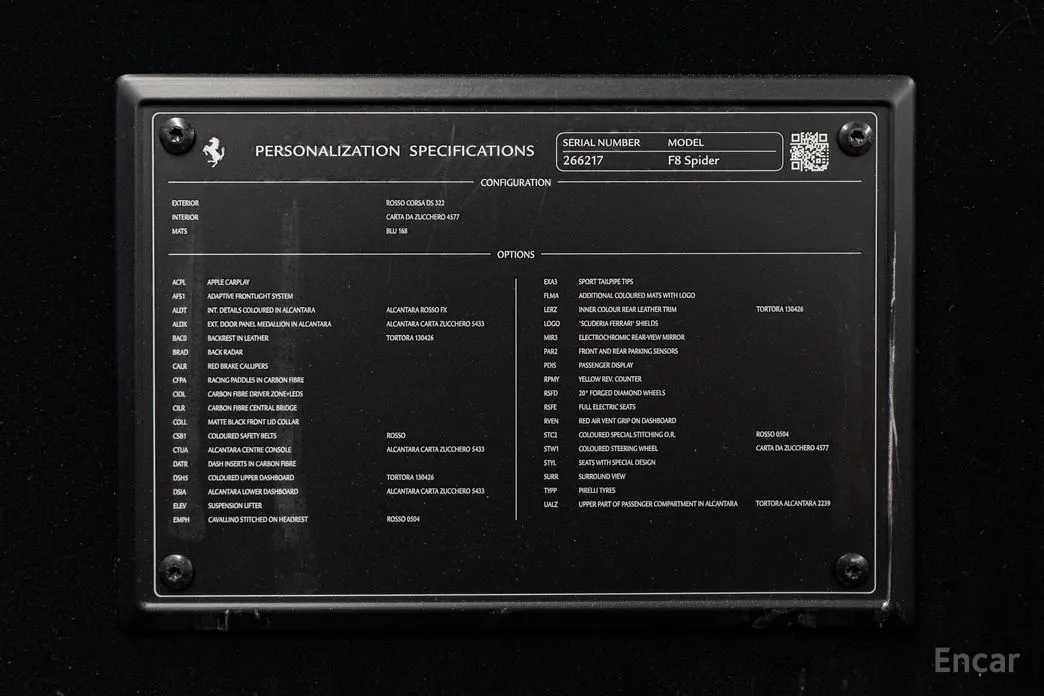Ferrari F8 2019 3.9 V8