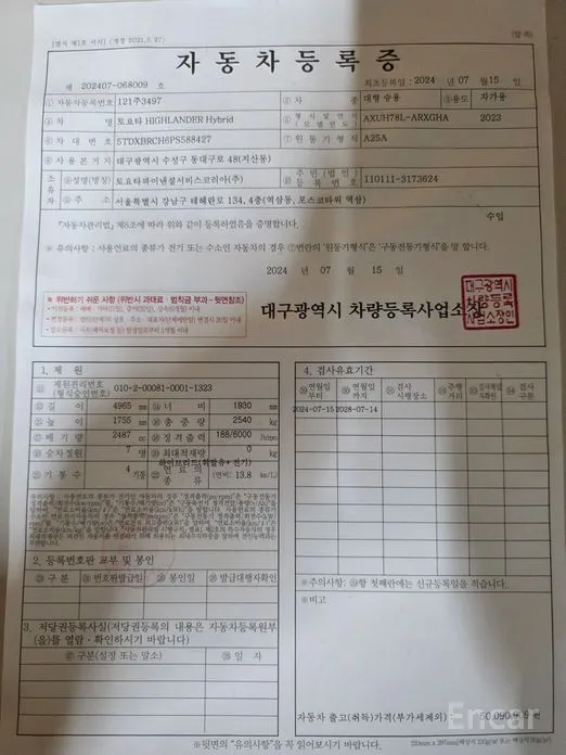 Toyota Highlander 2023 2.5 4WD Limited