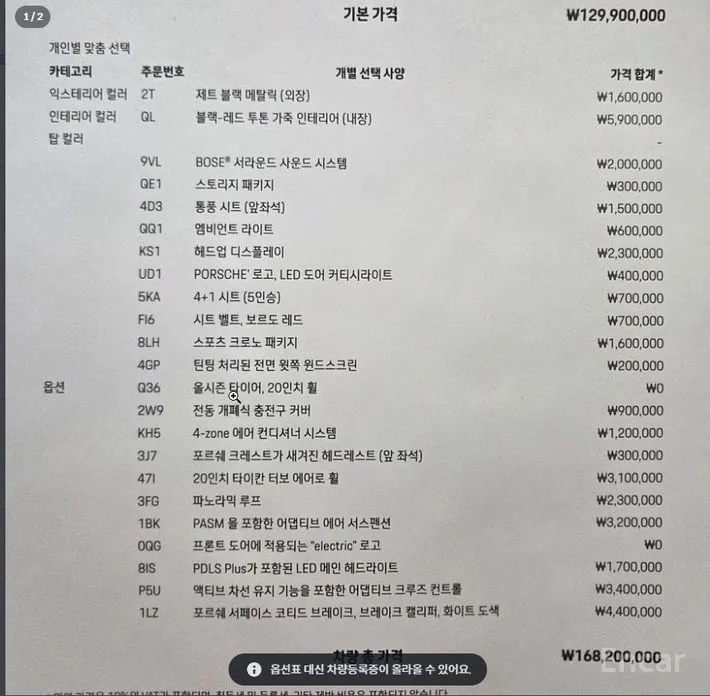 Porsche Taycan 2020 Base