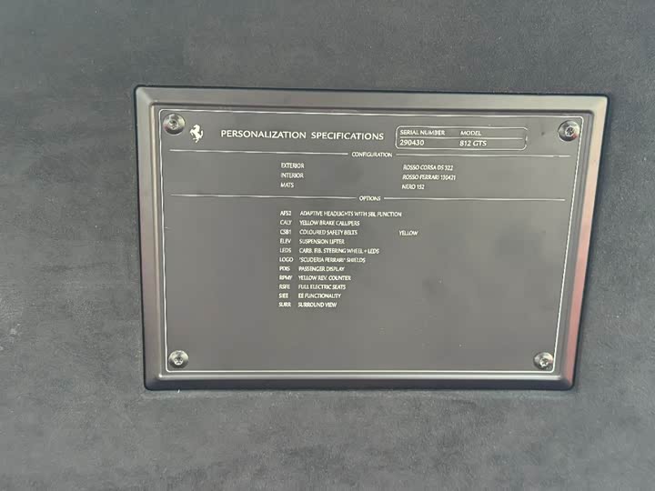 Ferrari 812 2020 2020款 6.5L GTS