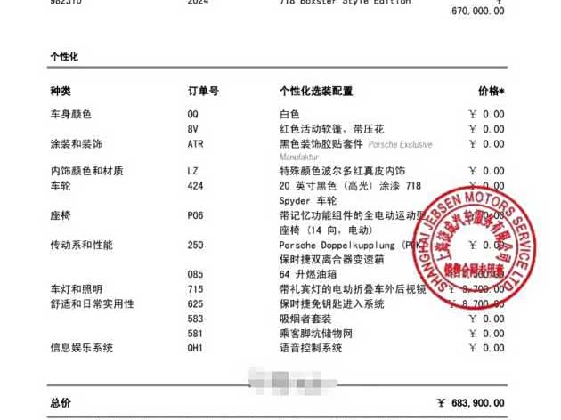 Porsche 718 2023 2023款 Boxster Style Edition 2.0T