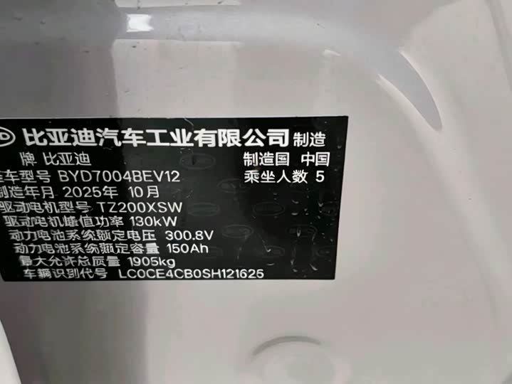 BYD Dolphin 2025 2025款 智驾版 410km 时尚版