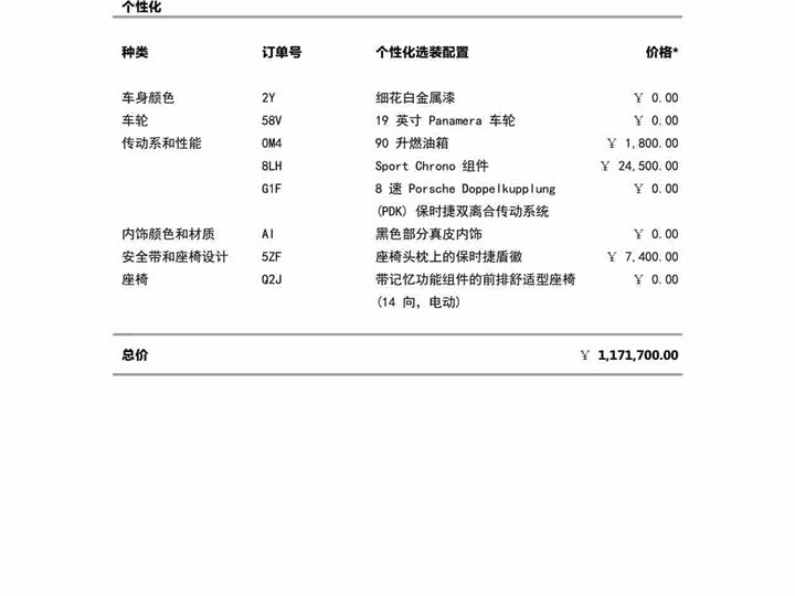 Porsche Panamera 2024 2024款 Panamera 2.9T