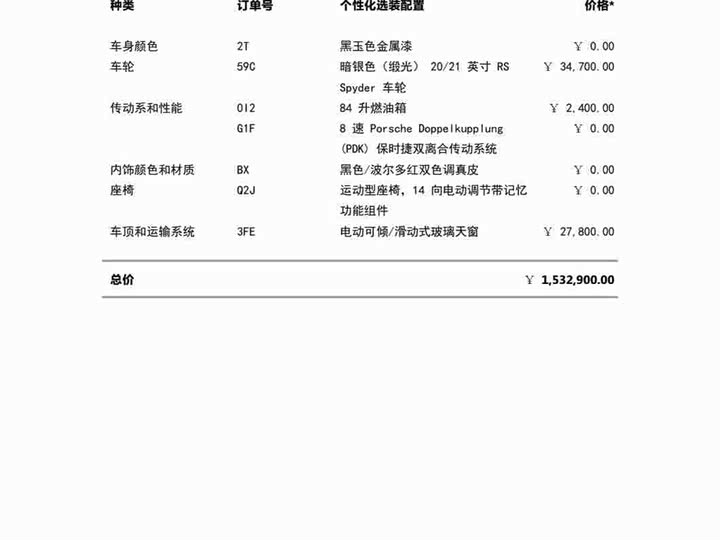 Porsche 911 2025 2025款 Carrera 3.0T