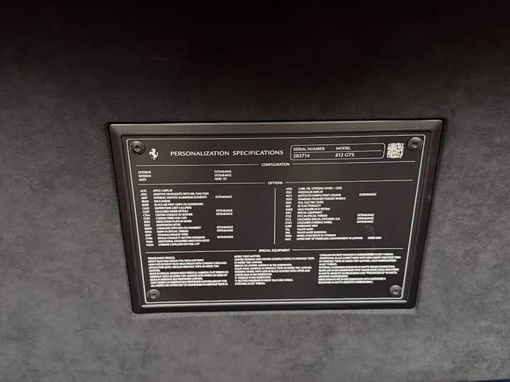 Ferrari 812 2020 2020款 6.5L GTS