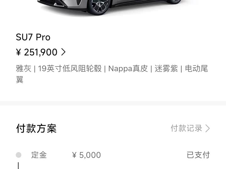 Xiaomi SU7 2024 2024款 后驱超长续航高阶智驾Pro版